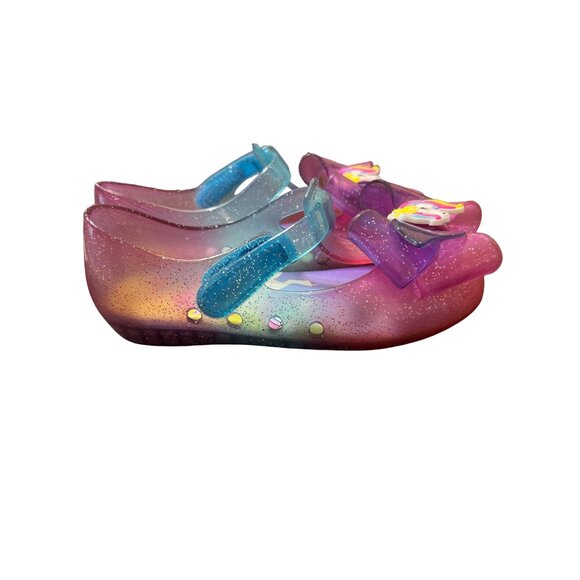 Jojo Siwa Girls Glitter Unicorn Jelly Shoes With Bow Size 9 - Picture 3 of 6